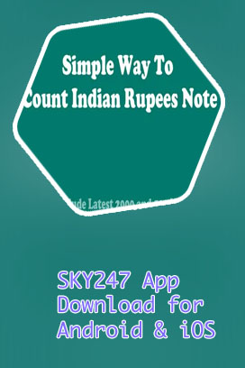 Sky247 sports android app with Indian Rupee